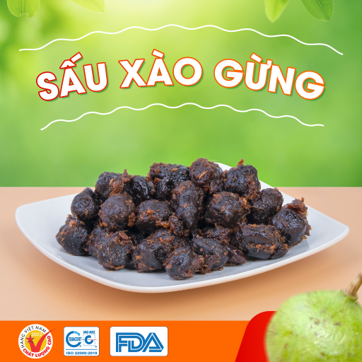 Sấu xào gừng